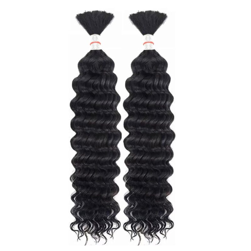 Deep Wave DIY BOHO Braids Human Hair Bulk Double Drawn Full To End Top Quality - Image 4
